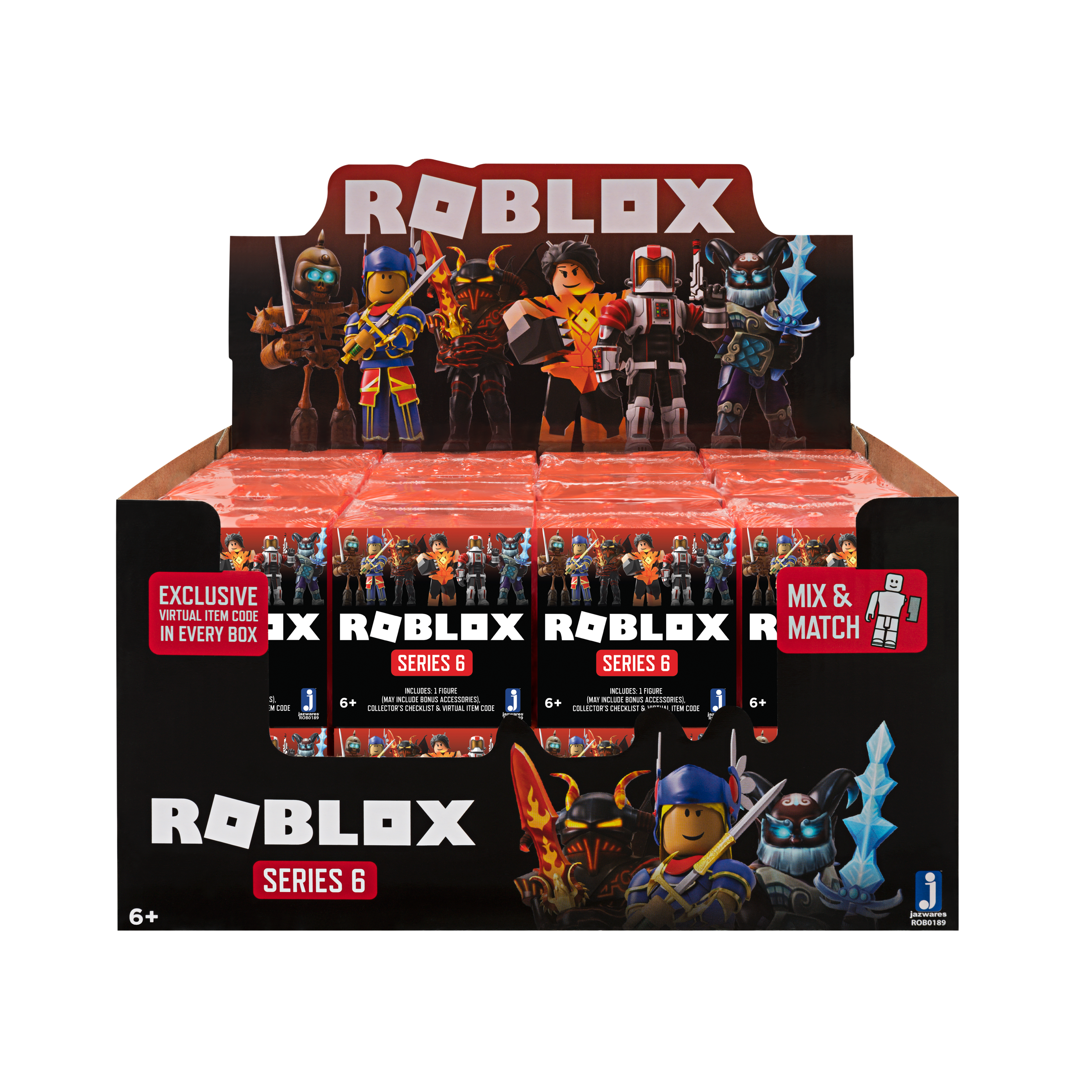 Набор фигурок Roblox: Blind Box Series 6 (красная) (1 шт. в ассортименте)